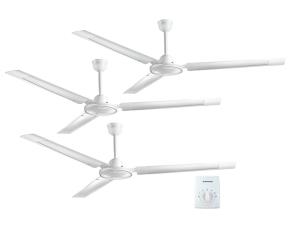 Juego 3 Ventiladores Industriales Techo 56\