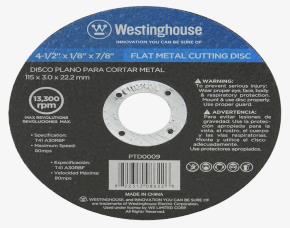Disco Plano Para Cortar Metal 4-1/2\