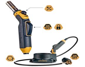 Soplete  Con Opcion De Bloqueo De Llama Continua Manguera De Combustible  Versatil Soporte De ...