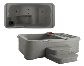 Spa Aspire Taupe C/Cobertor Y Grada (183X119X71Cms)