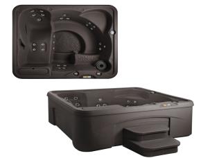 Spa Entice Espresso C/Cobertor Y Grada (218X196X84Cms)