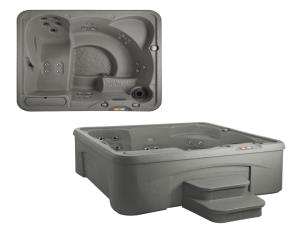 Spa Entice Taupe  C/Covertor Y Grada (218X196X84Cms)