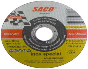 Disco Paracortar Metal 4.5&(115) X 3/64&(1.2) X 7/8&(22Mm)