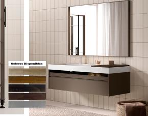 Jgo. Mueble P/Baño Wengue C/Lavamanos Y C/Espejo