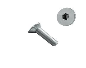 Caja 2,000 Tornillo  M3-0,50X8 Allen Cabeza Plana Inox 304