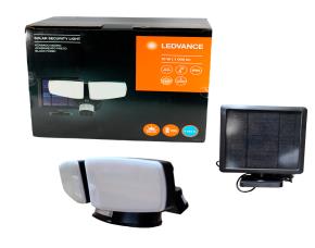 Lampara Solar Led De Emergencia10W P/Pared, Luz De Dia P/Exterior 1000Lm/6500K, Negra, Sensor ...