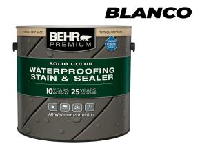 Galon De Pintura Impermiabilizante Para Madera Plastica Color Blanco Garantia 5 Años