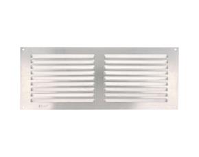 Rejilla Doble Modulo 3 Aluminio Plata 150X300X0.6Mm