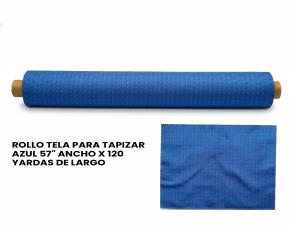 Rollo Tela Para Tapizar Azul 57\