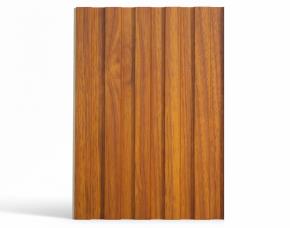 Panel 3D Estructural Pvc P/Pared/Cielo Uv 200Mmx2.90Mts Teca Cafe, Cubre 0.58 Mt2\R\R(Caja 12 ...