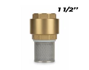 Valvula De Pie Bronce 1 1/2\
