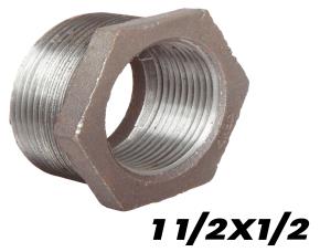 Bushing Hexagonal Galvanizado 1 1/2X1/2\