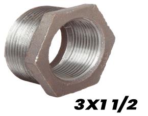 Bushing Hexagonal Galvanizado 3X1 1/2\