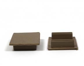 Juego De 2 Tapaderas Plasticas Para Vigueta 2 3/8X15/8 De Madera Plastica Teka