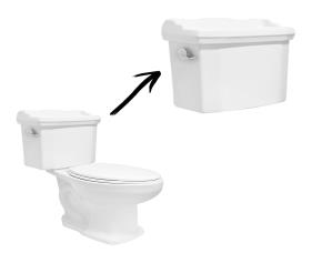 Tanque Zurich Equiv. Nostalgia 3.8Lts Con Accs Blanco
