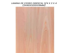 Lamina De Cedro Oriental 3/4\