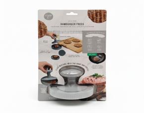 Molde De Silicon Para Carne De Hamburguesa Con Hojas De Papel