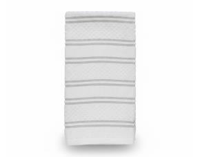 Paq. 3 Toallas De Cocina De Algodón, Diseño Doble Rayas