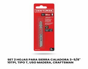 Set 2 Hojas Para Sierra Caladora 3-5/8\
