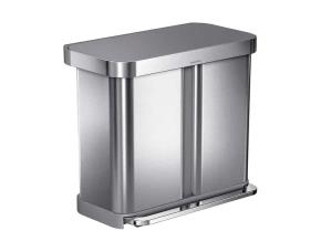 Basurero  Acero Inoxidable  C/Pedalde Capacidad 13 Gal. 41X28.8X64.5 Cm Kholer