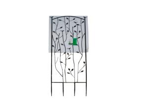 Reja Metalica C/Base  Color Bronce P.plantas De Enrredadera/Jardin Alto 61.25\