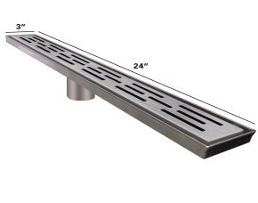 Drenaje Rectangular Acero Inox 316 Marino Satin 24\