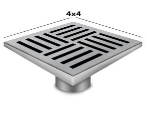 Drenaje Cuadrado Acero Inox 316 Marino Satin 4X4X3  Descarga 2\