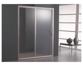 Puerta D Baño 1.2Mx1.95M Vidrio Templado, Acabado Aluminio