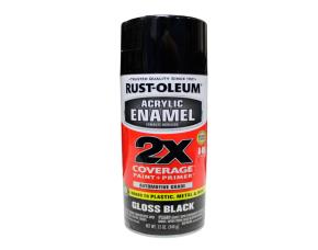 Pintura Spray Acrilica Negro Brillo Para Automovil 340Gr, Rust-Oleum