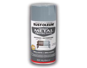 Pintura Spray Anticorrosivo Gris Humo Brillo 340Gr, Rust-Oleum