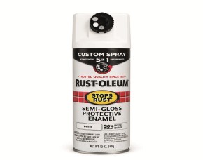 Pintura Spray Protector Blanco Semi Brillo 12 Oz, 5 En 1 Inter/Exter, Base Aceite, Rust-Oleum
