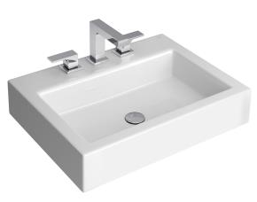 Lavamanos D/Sobreponer Quadrata 600X450Mm Blanco