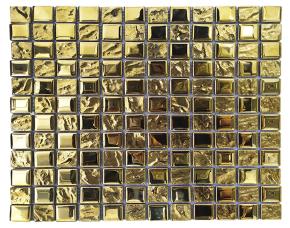 Pliego De Mosaico Vidrio Oro 30X30Cm