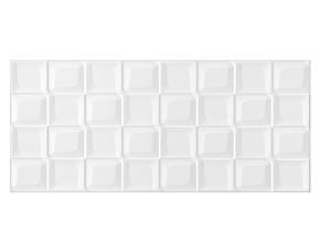 Cja. 1.61M2 Ceram. P/Pared Recda. 8Pzs 33.5X60Cms Creative Bossa Blanco Brillante