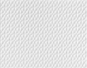 Pieza D/Ceramica P/Pared Recda. 33.5X60Cms Creative Blues Blanco Brillante