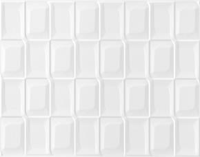 Pieza D/Ceramica P/Pared Recda. 33.5X60Cms Creative Bossa Blanco Brillante