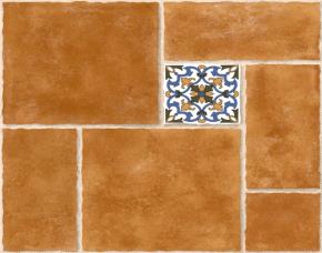 Cja. 1.42M2 Ceramica P/Piso 7Pzs 45X45Cms Com. Cali Rojo Mate