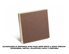 Almohadilla  Esponja Duo Flex #220 Seco 4 3/4X3 7/8X1/2\