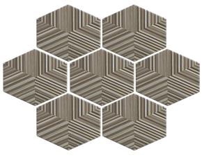 Cja Ceramica 0.85M2 Designer Hexagonal (Wood Be) Mate (30 Pz)
