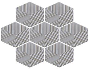 Cja Ceramica 0.85M2 Designer Hexagonal (Wood Wh) Mate (30 Pz)