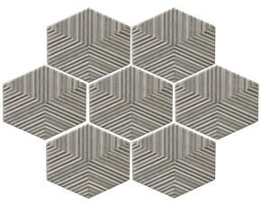 Cja Ceramica 0.85M2 Designer Hexagonal (Cement Gr) Mate (30Pzas)