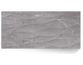 Cja. 1.63M2 Ceramica Para Pared 33X55Cms Belgian Blue Ondas Gris Mate (Descont)