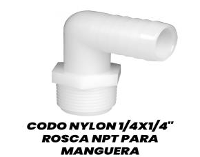 Codo Nylon 1/4X1/4\