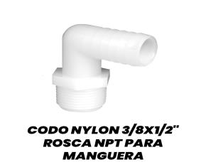Codo Nylon 3/8X1/2\