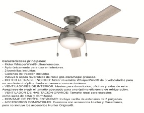 Ventilador Techo Anslee 52\