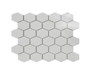 Unidad Pliego De Ceram.hexag.27X28Cm (6Mm) Blanco Brillo