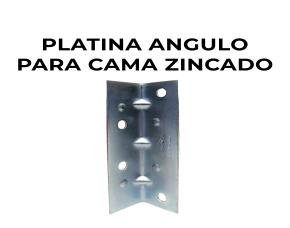 Platina Angulo Para Cama Zincado Cal.16 S/Tornillos=Ind-T1405-004