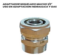 Adaptador Npt Niq. Macho Pe Al Pe De 1/2\