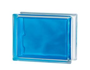 Bloque Vidrio Nube Azul Intenso 8X8X3\