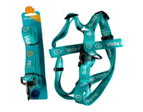 Arnés De Nylon Para Perros Con Correa Arnés 13.8-19.7 Pulgs Peso Perro 11-37.5 Lbs